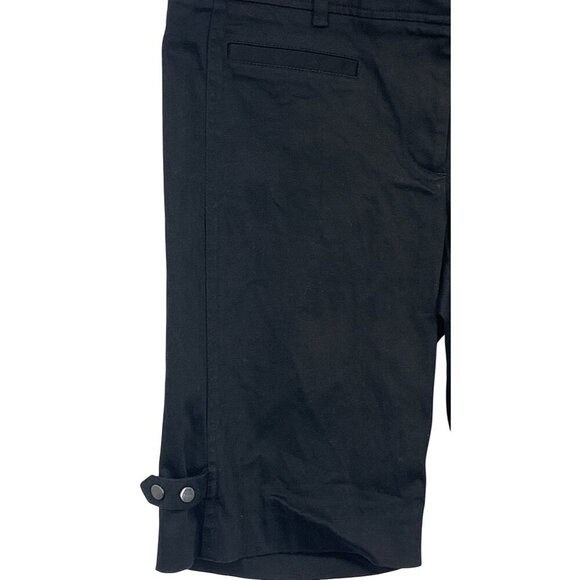 Cache Womens Black Shorts Size 12 Bermuda Stretch Classic NWOT New - Picture 3 of 11